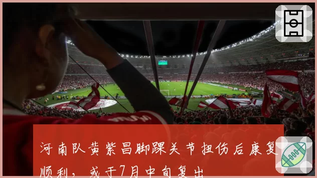 河南队黄紫昌脚踝关节扭伤后康复顺利，或于7月中旬复出